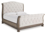 Cabecero de cama tapizado estilo trineo Ardenfield King/California King