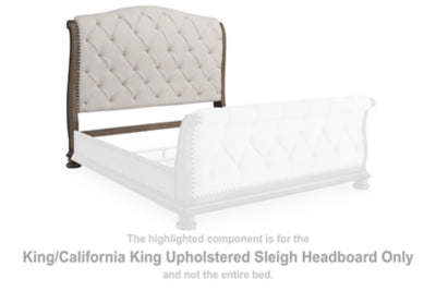 Cabecero de cama tapizado estilo trineo Ardenfield King/California King