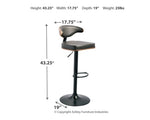 Taburete de bar de altura ajustable Bellatier