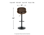 Taburete de bar de altura ajustable Bellatier