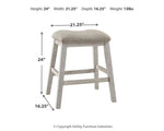 Taburete de bar de altura de mostrador Skempton