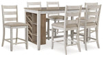 Skempton Counter Height Dining Table and 6 Barstools