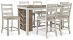 Skempton Counter Height Dining Table and 6 Barstools