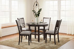 Mesa de comedor Langwest y 4 sillas (juego de 5)