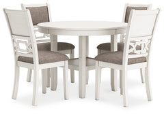 Mesa de comedor y 4 sillas Erinberg (juego de 5)