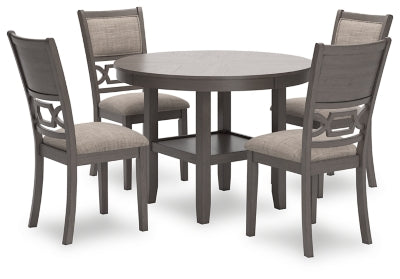 Mesa de comedor y 4 sillas Wrenning (juego de 5)