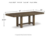 Mesa extensible de comedor Moriville