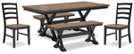 Wildenauer Dining Table, 2 Chairs and 2 Benches