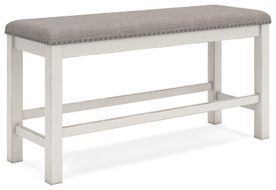 Banco de comedor Robbinsdale de 49" de altura de mostrador