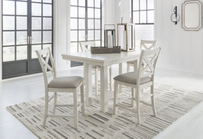 Robbinsdale Counter Height Dining Table and 4 Barstools