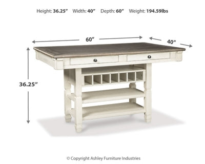 Mesa de comedor de altura de mostrador Bolanburg