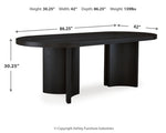 Mesa de comedor Rowanbeck