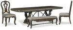 Maylee Dining Table, 2 Chairs and Bench