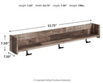 Perchero de pared con estante Neilsville