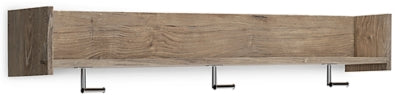 Perchero de pared con estante Oliah