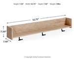 Perchero de pared con estante Oliah