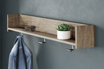 Perchero de pared con estante Oliah