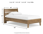Deanlow Twin Platform Panel Bed