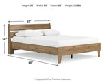Deanlow Queen Platform Panel Bed