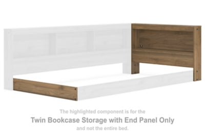 Librería doble Deanlow con panel lateral
