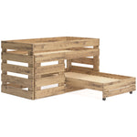 Cama alta con ruedas Larstin Twin