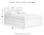 Onita Queen Panel Platform Bed with 2 Side Storage