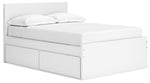 Onita Full Panel Platform Bed with 1 Side Storage