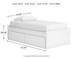 Onita Twin Platform Bed with 1 Side Storage
