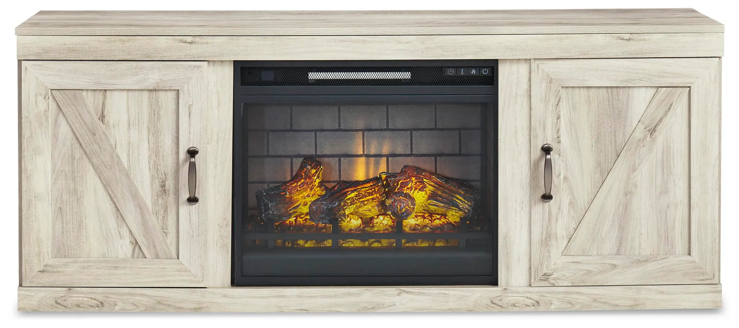 Mueble de TV Bellaby con chimenea eléctrica