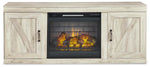 Mueble de TV Bellaby con chimenea eléctrica