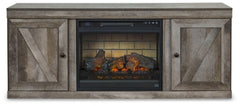 Mueble de TV Wynnlow con chimenea eléctrica