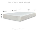 10 Inch Chime Memory Foam Full Mattress in a Box