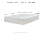 Chime 12 Inch Memory Foam California King Mattress in a Box
