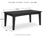 Mesa de centro para exteriores Hyland wave