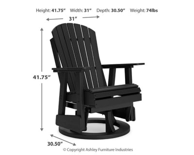 Silla giratoria planeadora para exteriores Hyland wave