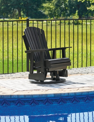 Silla giratoria planeadora para exteriores Hyland wave
