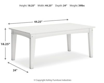 Mesa de centro para exteriores Hyland wave