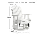 Hyland wave Outdoor Swivel Glider Chair