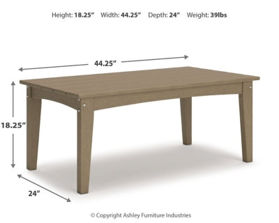 Mesa de centro para exteriores Hyland wave