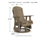 Hyland wave Outdoor Swivel Glider Chair