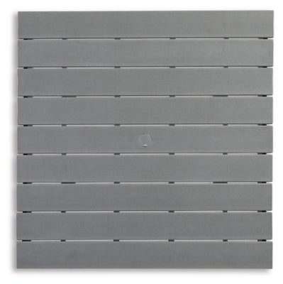 Mesa de comedor Transville para exteriores con altura de mostrador y 4 taburetes