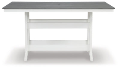 Mesa de comedor Transville para exteriores con altura de mostrador