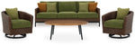 Horizon Hall Outdoor Sofa, 2 Lounge Chairs, Ottoman and Coffee Table