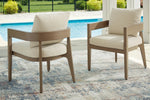 Sillón de comedor exterior Serene Bay con cojín (juego de 2)