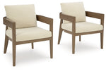 Sillón de comedor exterior Serene Bay con cojín (juego de 2)