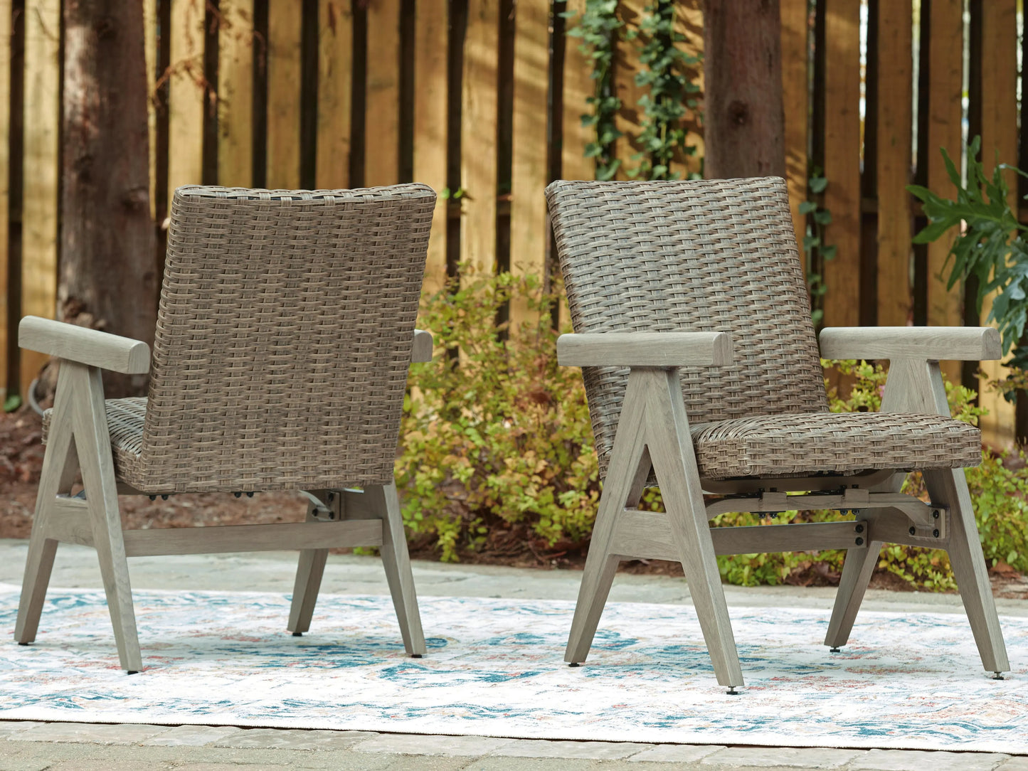 Sillón mecedor para exterior Carisbo (juego de 2)