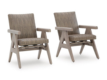 Sillón mecedor para exterior Carisbo (juego de 2)