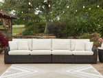 Kimora - Loveseat para exteriores con brazos derecho e izquierdo, con cojín (juego de 2)