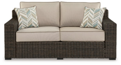 Loveseat de exterior Coastline Bay con cojín