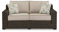 Loveseat de exterior Coastline Bay con cojín